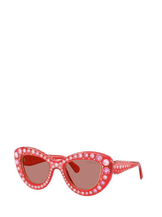 26FW 스와로브스키 선글라스 SK6060 110369 TRANSPARENT RED - SWAROVSKI