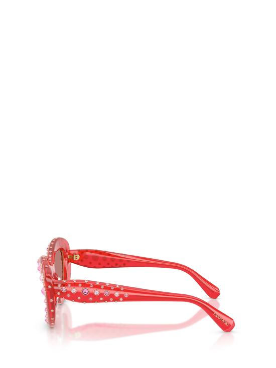 26FW 스와로브스키 선글라스 SK6060 110369 TRANSPARENT RED - SWAROVSKI