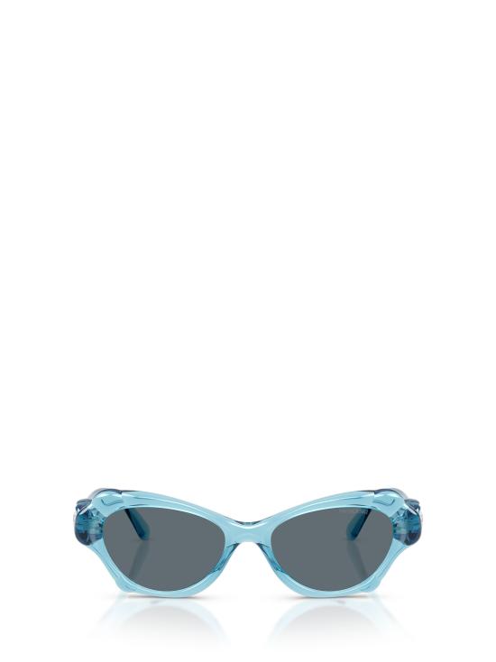 26FW 스와로브스키 선글라스 SK6050 107887 TRANSPARENT LIGHT BLUE