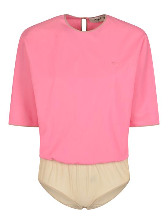 26FW 펜디 바디수트 티셔츠 FS8344 AW9BF1W0E AZALEA 26