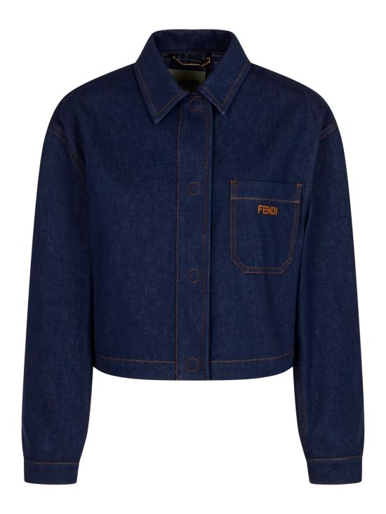 26FW 펜디 블루 데님 재킷 FLF856 AOHSF0QB0 NAVY
