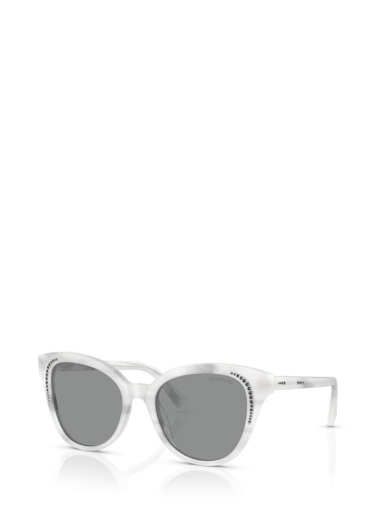 26FW 스와로브스키 선글라스 SK6031 104287 STRIPED WHITE - SWAROVSKI