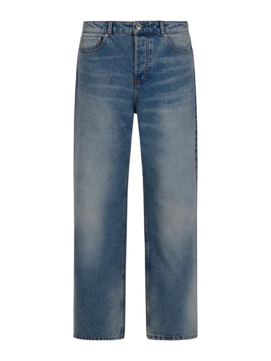 26FW 아미 데님 코튼 라지 핏 진 HTR450 DE0046480 BLEU USED - AMI