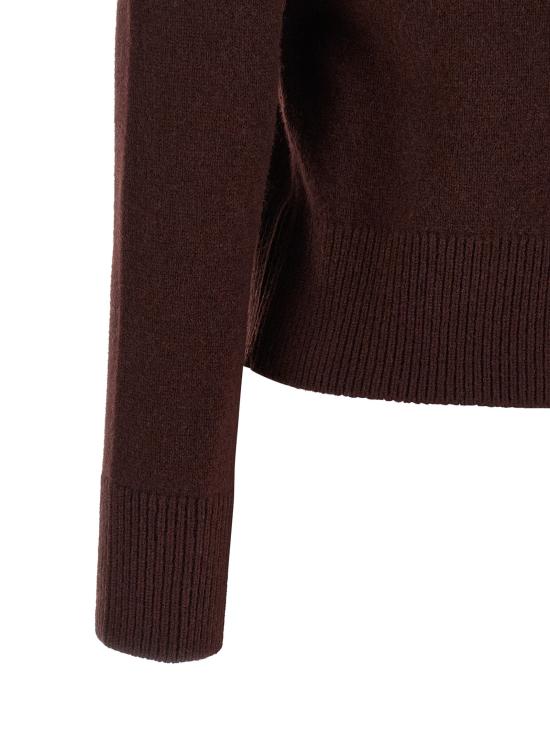 26FW 메종키츠네 가디건 베이비 폭스 스웨터와 가디건 브라운 - MAISON KITSUNE