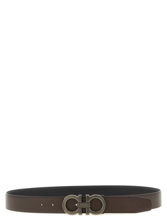 26FW 살바토레 페라가모 가죽 벨트 Doppio Gancini  멀티컬러 - SALVATORE FERRAGAMO