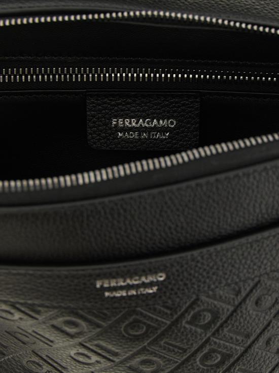 26FW 살바토레 페라가모 토트백 페라가모 모노그램 크로스바디 백 블랙 - SALVATORE FERRAGAMO