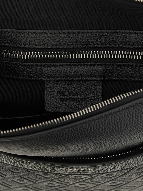 26FW 살바토레 페라가모 숄더백 페라가모 모노그램 크로스바디 백 블랙 - SALVATORE FERRAGAMO