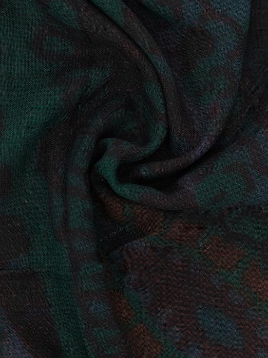 26FW 드리스 반 노튼 머플러/스카프 민속 스카프 및 풀라드 그린 - DRIES VAN NOTEN