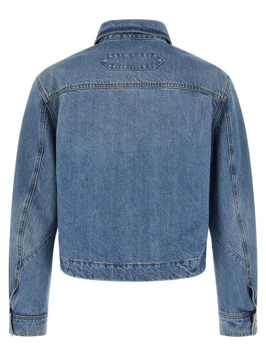 26FW 자크뮈스 데님 자켓 La Veste De-NîMes Canevas 퍼퍼 재킷 블루 - JACQUEMUS