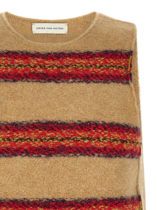 26FW 드리스 반 노튼 니트 베스트 마나도 질레 베이지 - DRIES VAN NOTEN