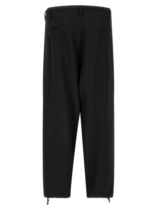 26FW 요지 야마모토 스트레이트 팬츠 뉴 스탠다드 월렛 팬츠 블랙 - YOHJI YAMAMOTO