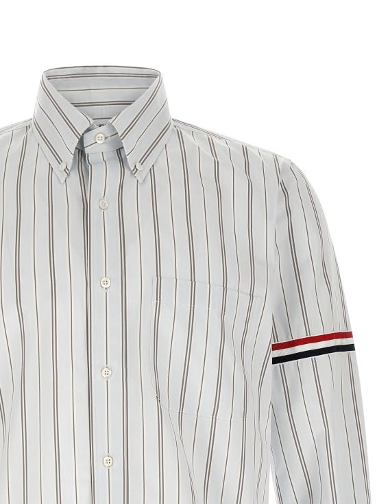 26FW 톰브라운 긴팔 셔츠 Rwb 와 블라우스 라이트 블루 - THOM BROWNE