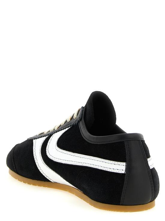 26FW 드리스 반 노튼 스니커즈 스웨이드  화이트/블랙 - DRIES VAN NOTEN