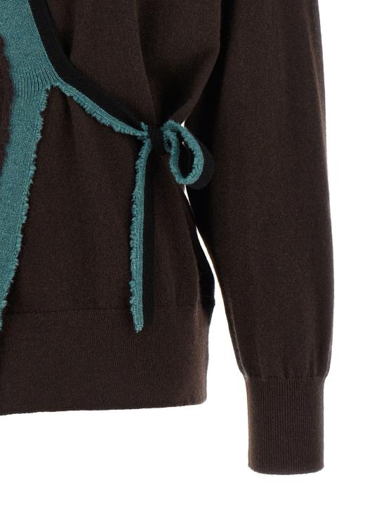 26FW 드리스 반 노튼 니트웨어 토마 스웨터 및 가디건 브라운 - DRIES VAN NOTEN