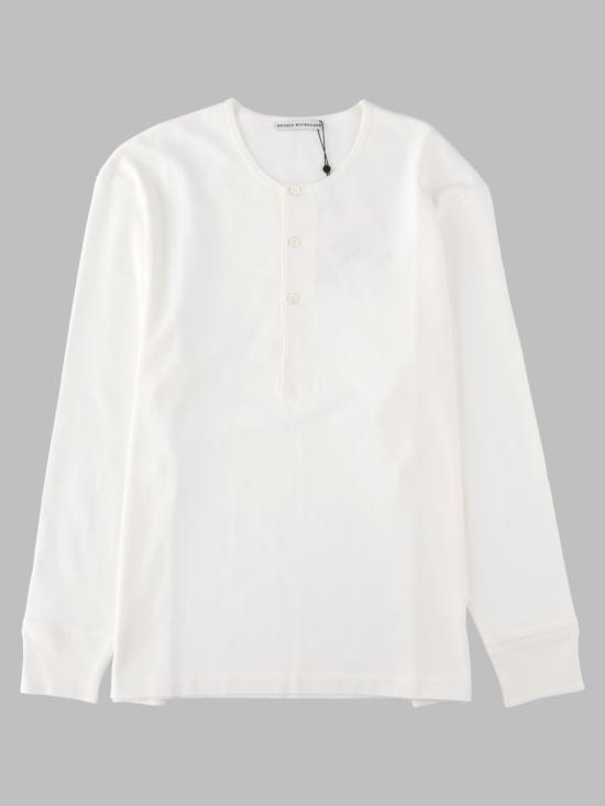 26FW 스튜디오 니콜슨 긴팔 티셔츠 KUYTOSNM 1485 PARCHMENT WHITE