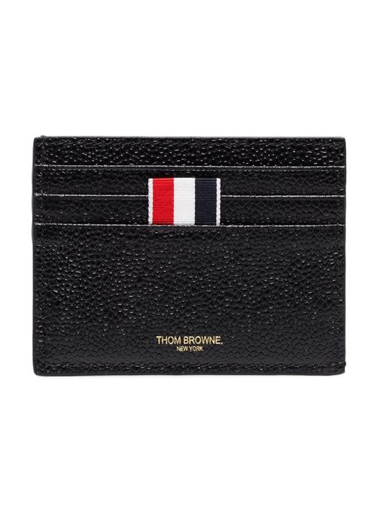 26FW 톰브라운 페블 그레인 레더 스트라이프 노트 카드 홀더 MAW031L 00198001 BLACK