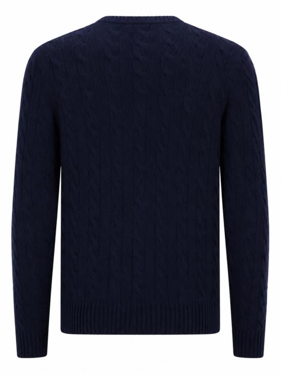26FW 폴로 랄프로렌 케이블 니트 스웨터 710876762 002HUNTERNAVY BLUE - POLO RALPH LAUREN