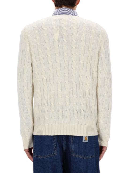 26FW 폴로 랄프로렌 케이블 니트 스웨터 710876762 010ANDOVERCREAM IVORY - POLO RALPH LAUREN