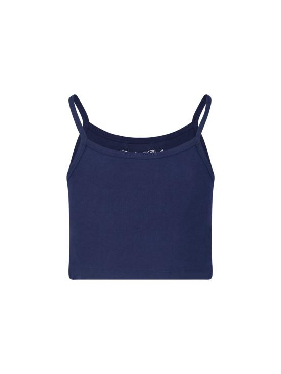 26FW 스포티앤리치 민소매 티셔츠 TO10873329BL106 DARK NAVY WHITE Blue - SPORTY & RICH