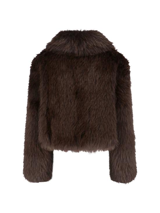 26FW 더프랭키샵 무스탕 HOPE FAUX FUR JACKET BROWN - THE FRANKIE SHOP