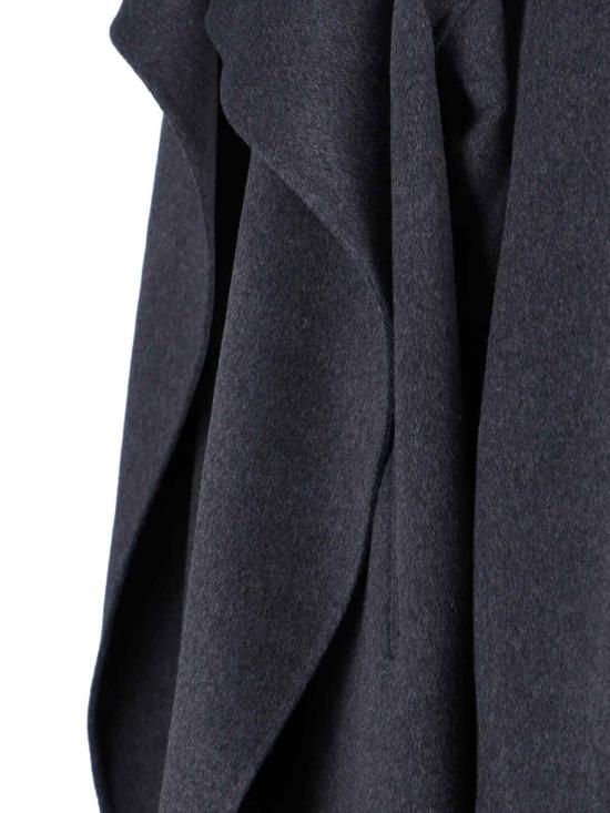 26FW 더프랭키샵 코트 LEROY FUNNEL NECK WOOL COAT DARK GREY MELANGE - THE FRANKIE SHOP