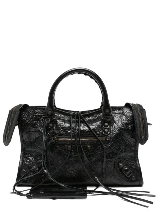26FW 발렌시아가 르 시티 백 스몰 8657622ACFH1000 Black