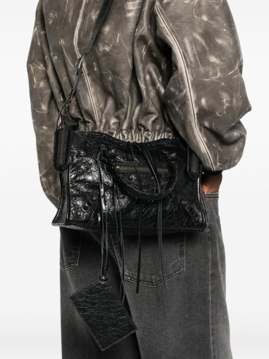26FW 발렌시아가 르 시티 백 스몰 8657622ACFH1000 Black - BALENCIAGA