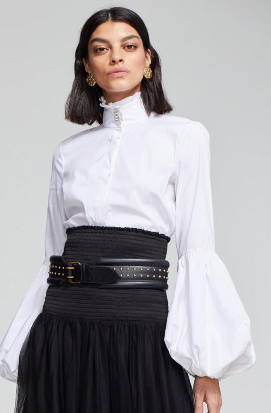  CAROLINE CONSTAS 셔츠 캐롤라인 콘스타스 재클린  화이트
