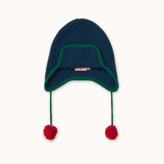  [키즈] 타이니코튼 모자 어린이용  폼폼 귀덮개 비니