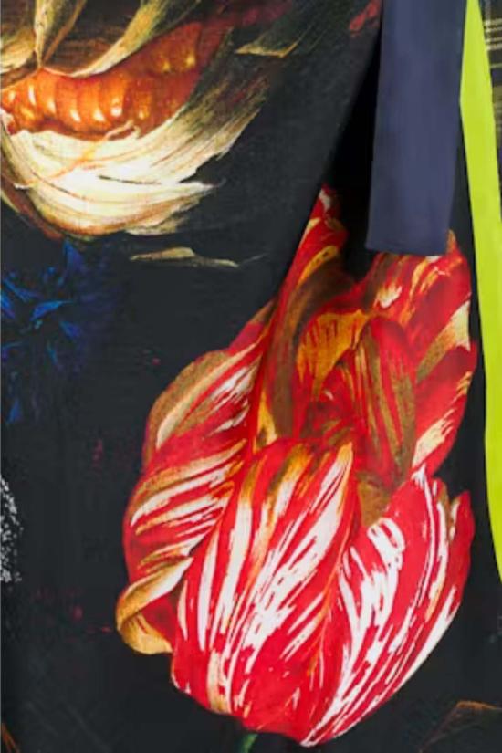  드리스 반 노튼 롱 스커트 스카프 롱 W.W. 스커트 데상D - DRIES VAN NOTEN