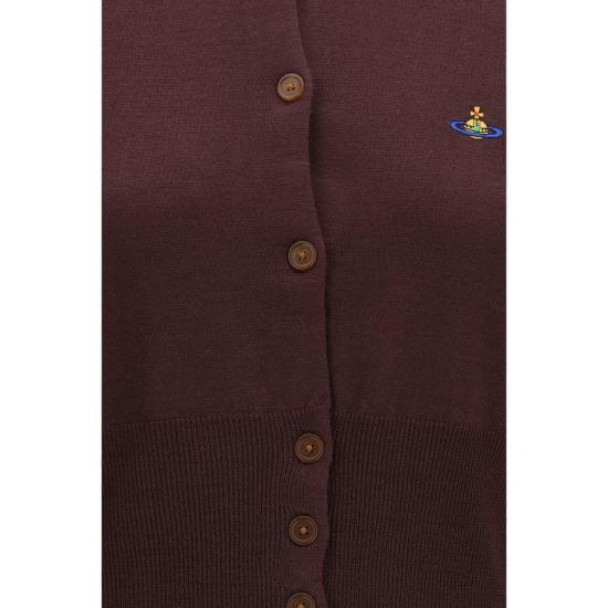 26FW 비비안웨스트우드 베아 크롭 가디건 VI1803002UY005ED408BB PURPLE - VIVIENNE WESTWOOD