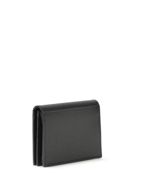 26FW 생로랑 그랑 드 뿌드르 텍스처 레더 클래식 파리 명함 케이스 469338BTY7N 1000 BLACK - SAINT LAURENT