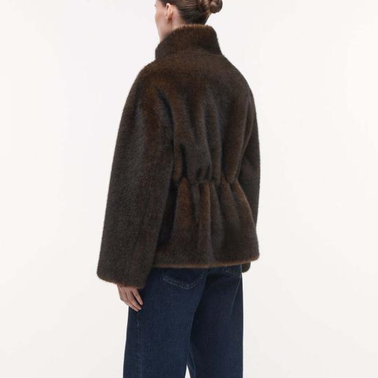  AR STUDIO 무스탕 Ar Studio Frankie 인조 밍크 재킷 올리브 - OTHER BRANDS