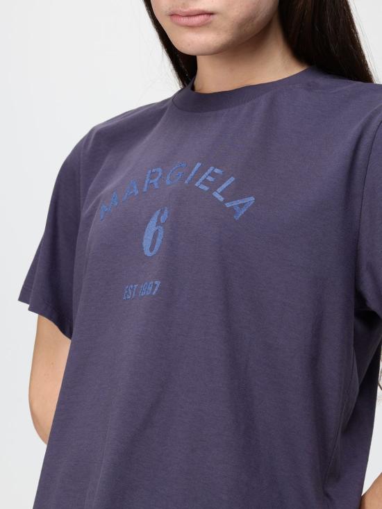 26FW MM6 메종마르지엘라 반팔 티셔츠 S62GD0225M20048 524 Navy - MM6 MAISON MARGIELA