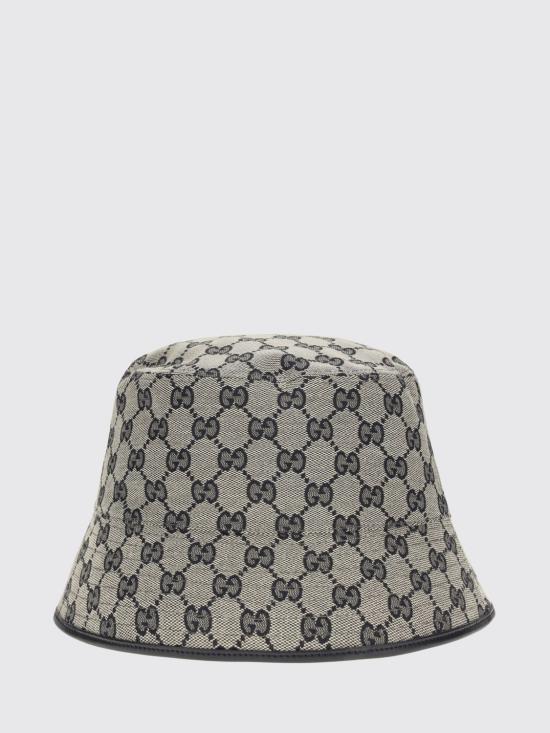 26FW 구찌 GG 코튼 캔버스 버킷햇 GG 코튼 캔버스 버킷햇 8757403HBNH 4068 Blue - GUCCI