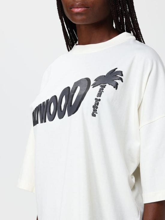 26FW 팜앤젤스 반팔 티셔츠 PAMAA03W26JR07 0310 White - PALM ANGELS