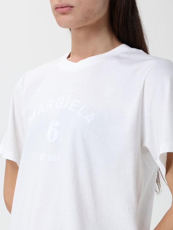 26FW MM6 메종마르지엘라 반팔 티셔츠 S62GD0225M20048 101 White - MM6 MAISON MARGIELA