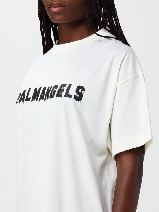 26FW 팜앤젤스 반팔 티셔츠 PAMAA01W26JR18 0310 White - PALM ANGELS