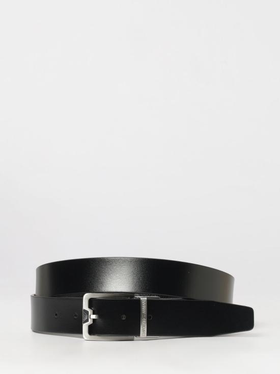 26FW 엠포리오 아르마니 가죽 벨트 Y4S502Y221E 81386 Black - EMPORIO ARMANI