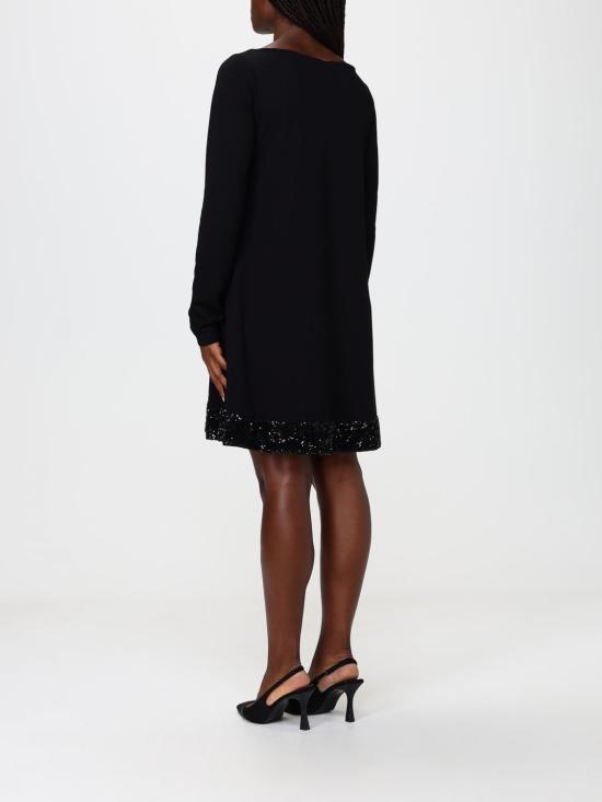 26FW 엠포리오 아르마니 미디 원피스 EW004672AF22598 UC001 Black - EMPORIO ARMANI