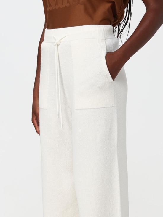 26FW 막스마라 스트레이트 팬츠 2621336012600 001 White - MAX MARA