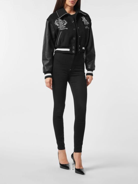 26FW 필립 플레인 봄버 자켓 FAECWLB1171PLE131N 02 Black - PHILIPP PLEIN
