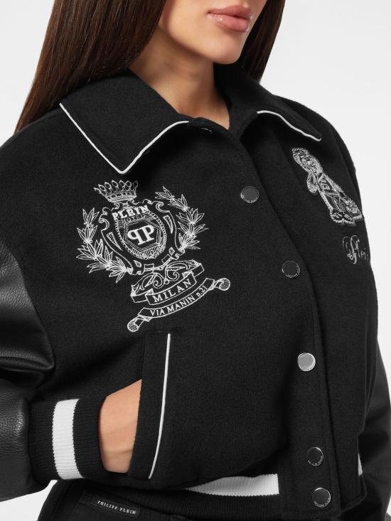 26FW 필립 플레인 봄버 자켓 FAECWLB1171PLE131N 02 Black - PHILIPP PLEIN