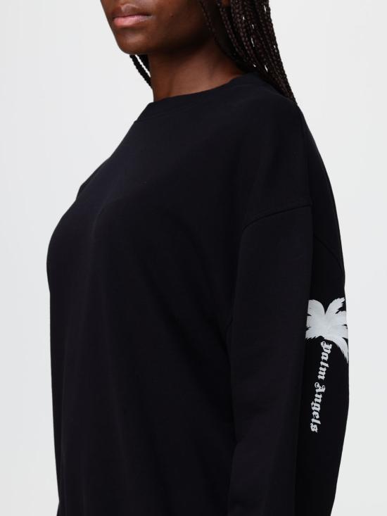 26FW 팜앤젤스 스웨터 PAMBA03W26FL03 1003 Black - PALM ANGELS