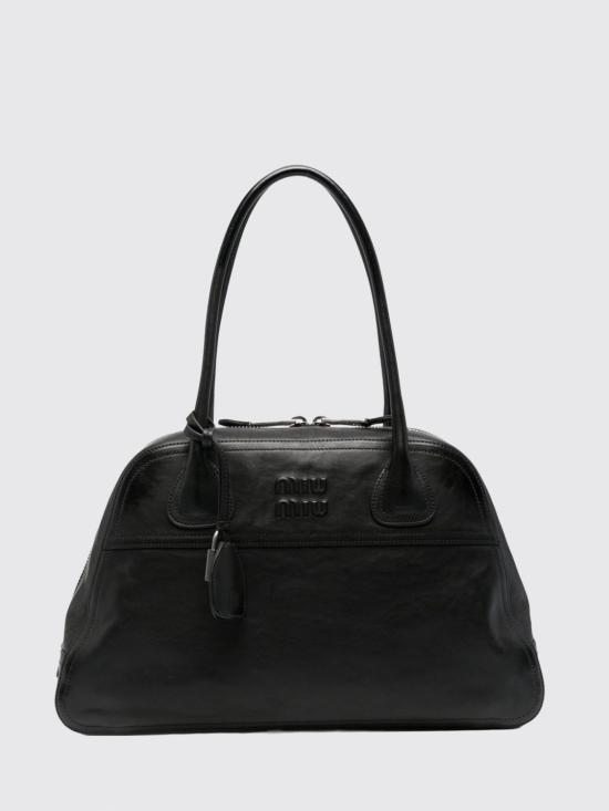 26FW 미우미우 비방 레더 백 비방 레더 백 5BB1962IER F0002 Black