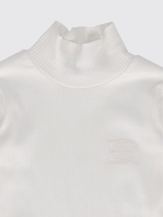 26FW [키즈] 에르마노 설비노 터틀넥 니트 Z1H6108214 0001 White - ERMANNO SCERVINO