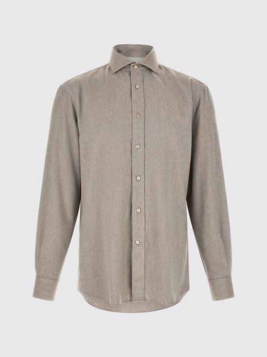 26FW 브루넬로 쿠치넬리 긴팔 셔츠 MY6370627 C024 Dove Grey - BRUNELLO CUCINELLI
