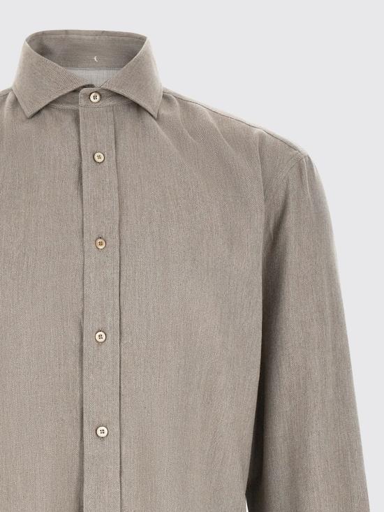 26FW 브루넬로 쿠치넬리 긴팔 셔츠 MY6370627 C024 Dove Grey - BRUNELLO CUCINELLI