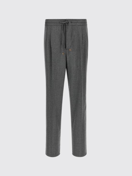 26FW 브루넬로 쿠치넬리 스트레이트 팬츠 ME226E1710 C003 Grey 1 - BRUNELLO CUCINELLI