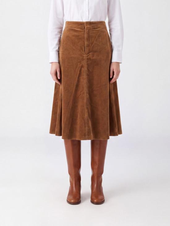 26FW 폴로 랄프로렌 미디 스커트 211B17568 001 Brown